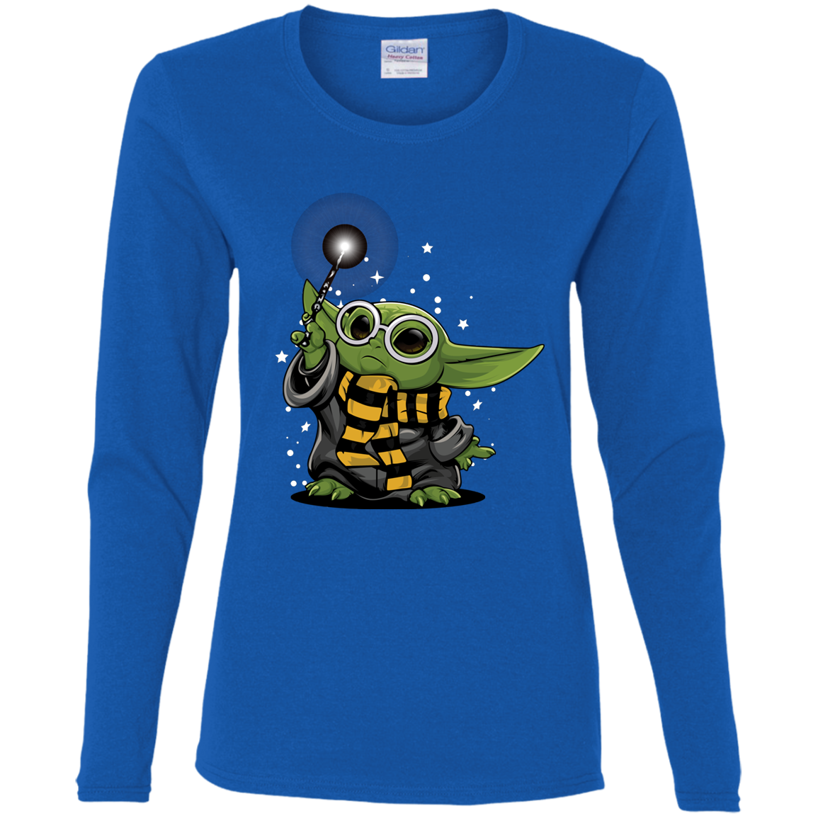 "YODA POTTER" Ladies' Cotton LS T-Shirt