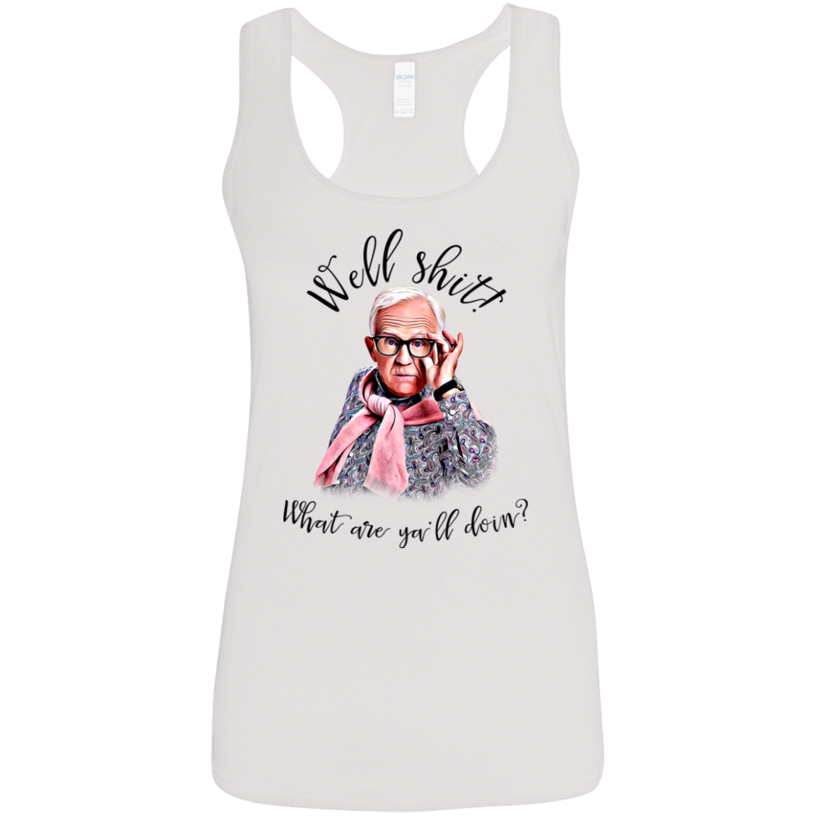 "WHAT ARE YOU" Ladies' Softstyle Racerback Tank