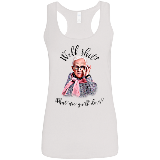 "WHAT ARE YOU" Ladies' Softstyle Racerback Tank