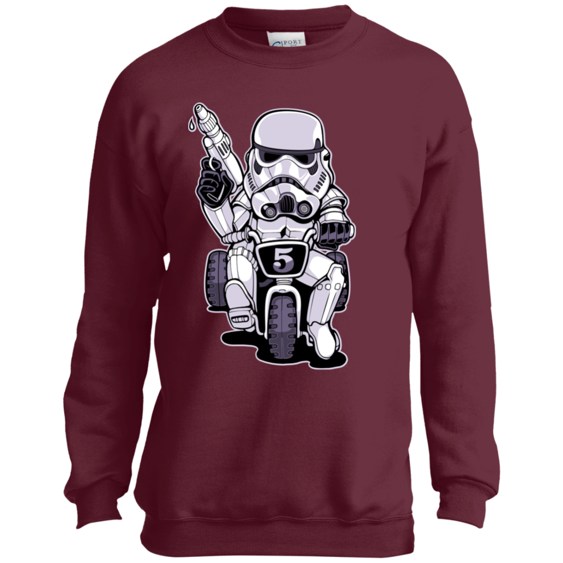 "TOOPER ON A BIKE" Youth Crewneck Sweatshirt