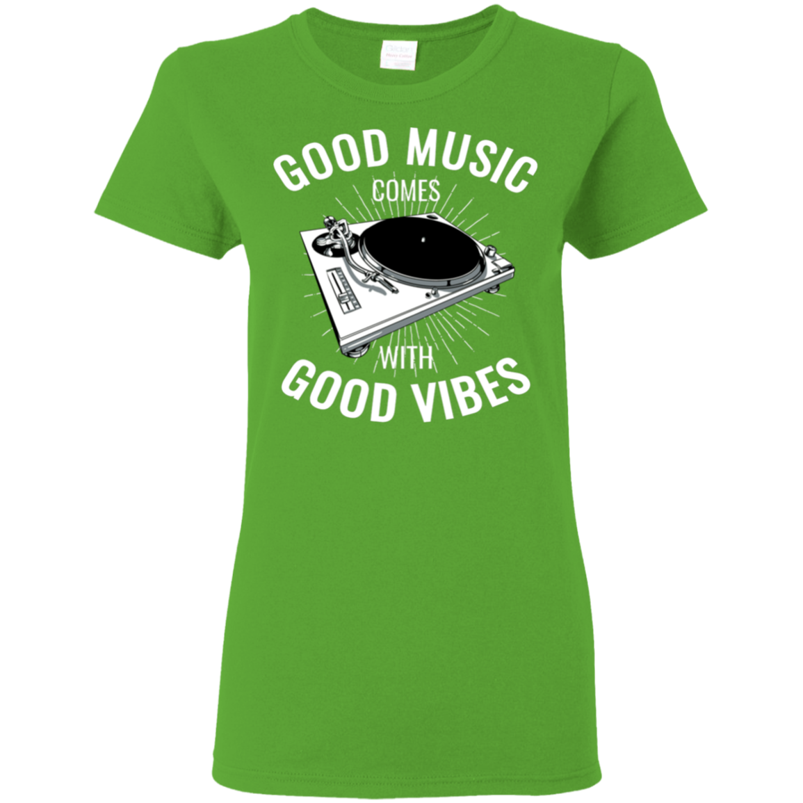 "GOOD VIBES" Ladies' 5.3 oz. T-Shirt