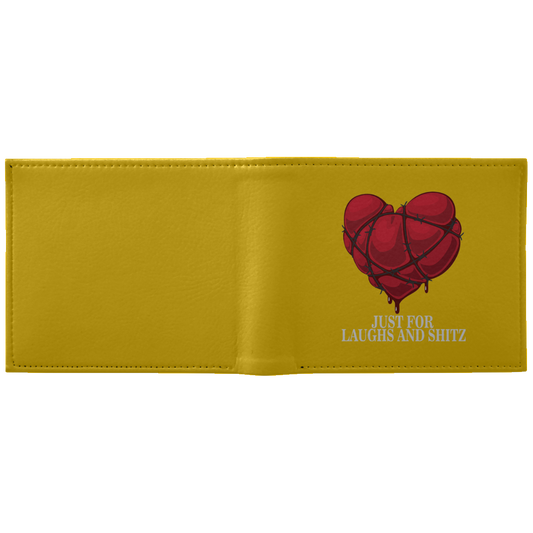 "MY BLOODY HEART" Wallet in white print