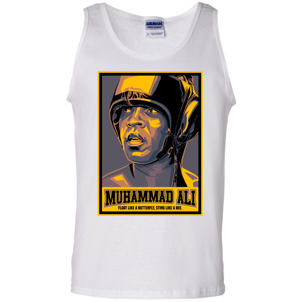 "FLOAT LIKE A BUTTERFLY" 100% Cotton Tank Top