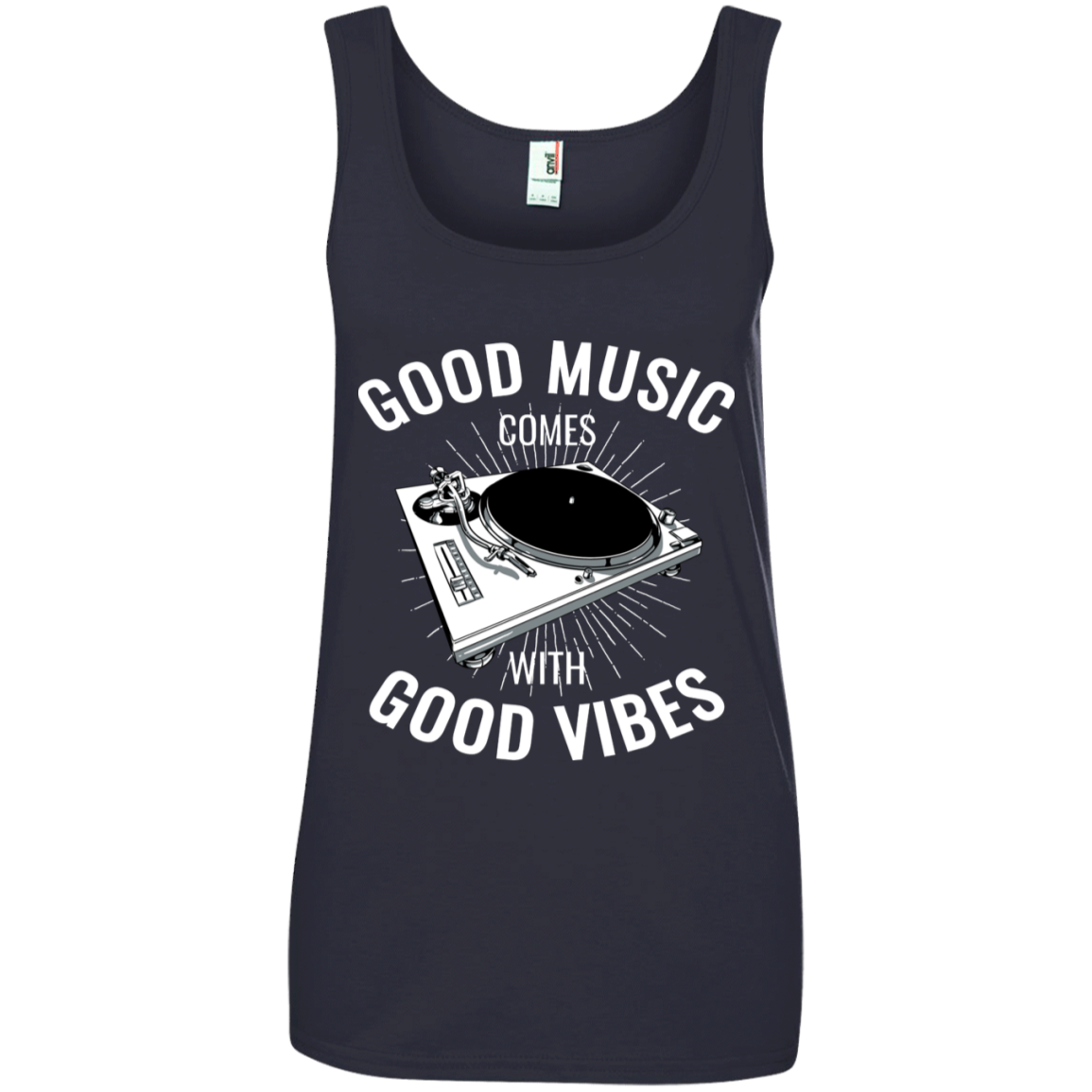 "GOOD VIBES" Ladies' 100% Ringspun Cotton Tank Top