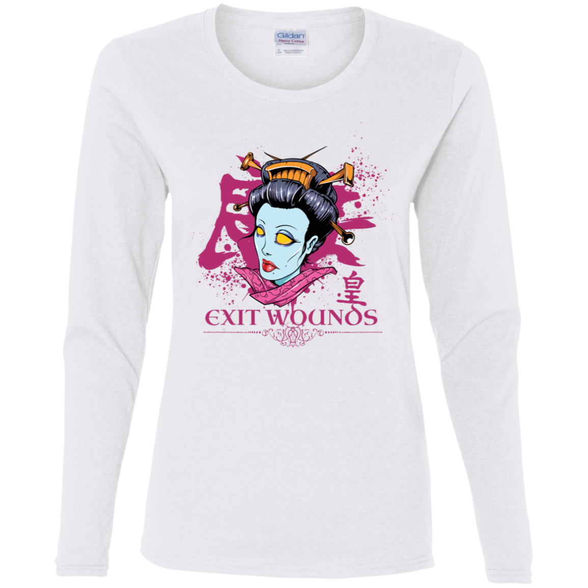 "EXIT WOUNDS" Ladies' Cotton LS T-Shirt