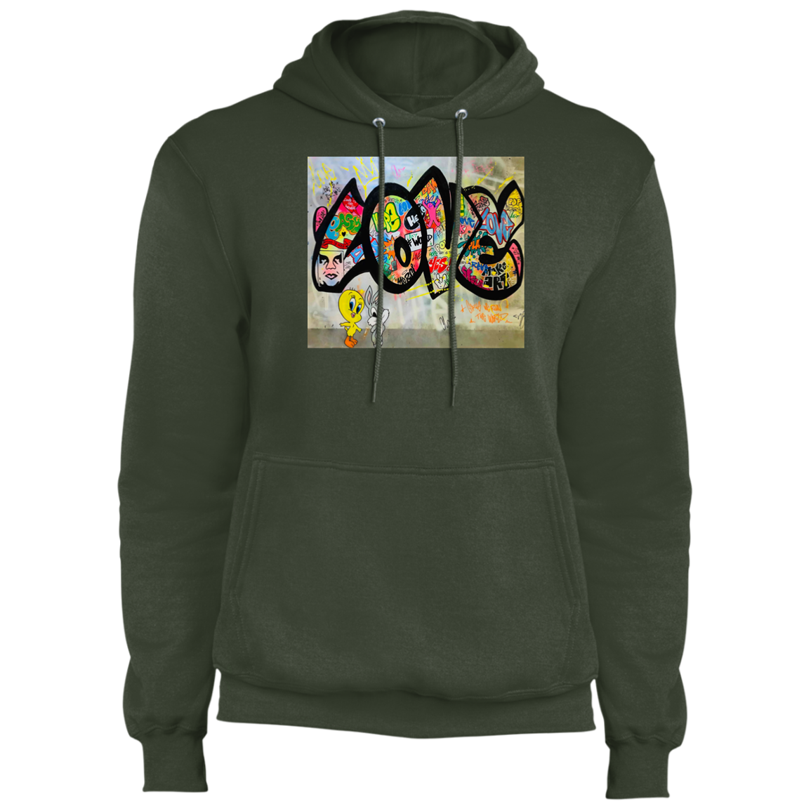 "LOVE" Core Fleece Pullover Hoodie