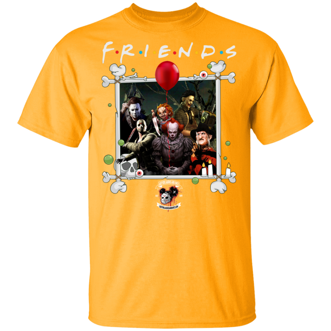 "FRIENDS IN HORROR" 5.3 oz. T-Shirt