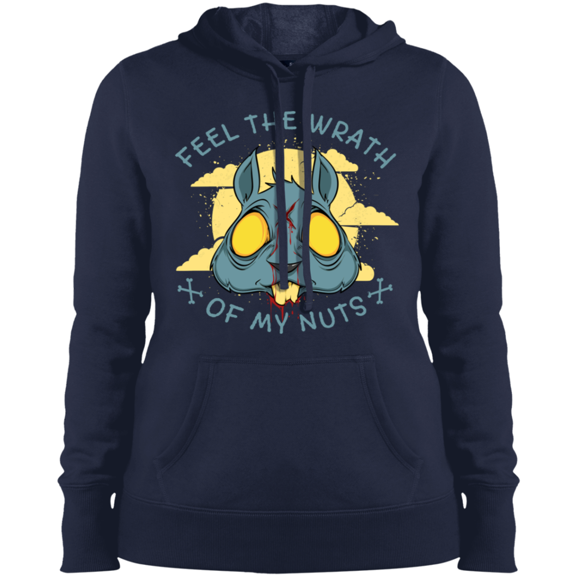 "FEEL THE WRATH" Ladies' Pullover Hooded Sweatshirt