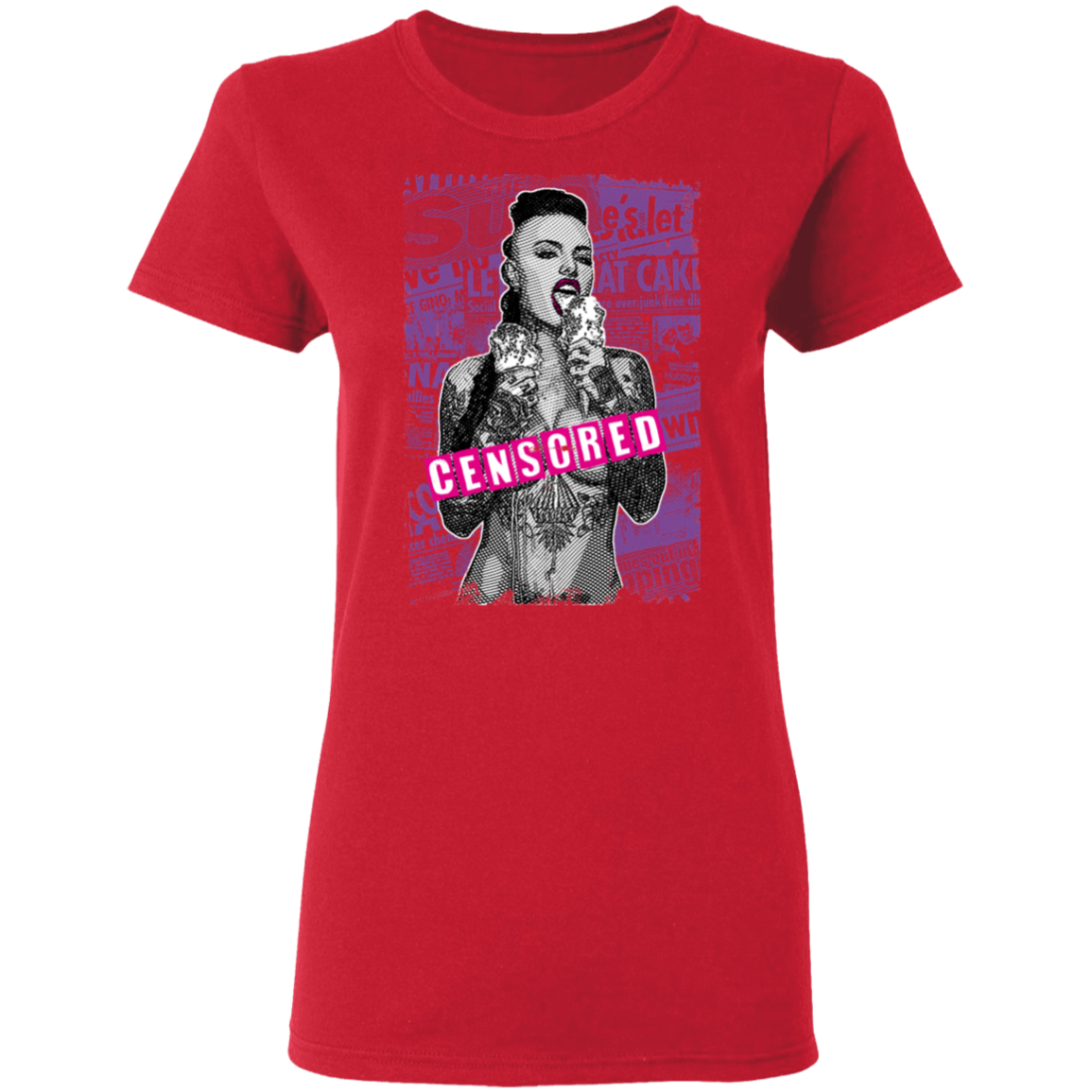 "CENSORED" Ladies' 5.3 oz. T-Shirt