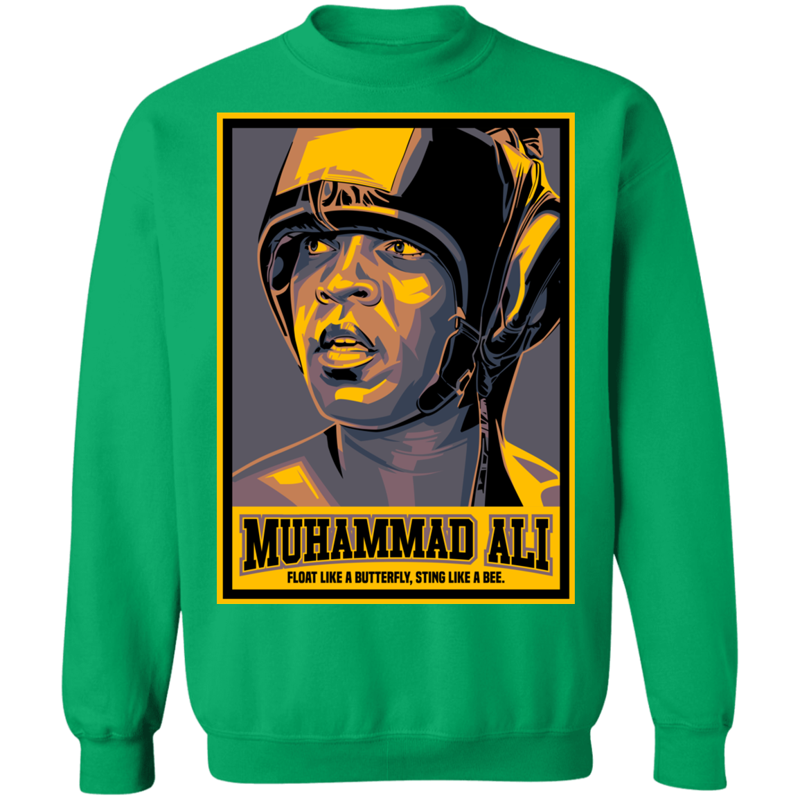 "FLOAT LIKE A BUTTERFLY" Crewneck Pullover Sweatshirt  8 oz.