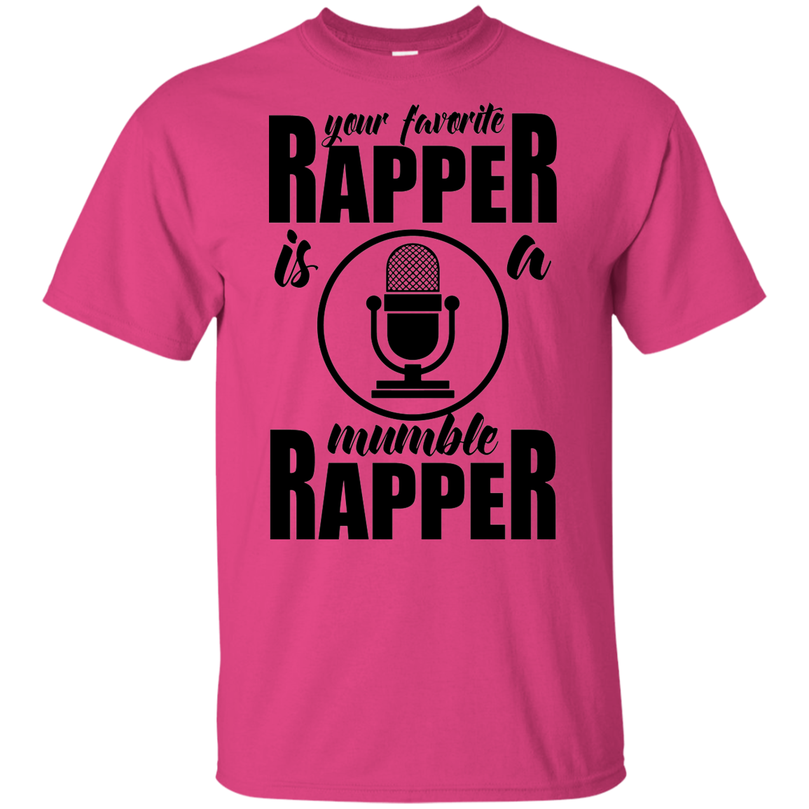 "YOUR FAVORITE RAPPER" Youth Ultra Cotton T-Shirt in black print