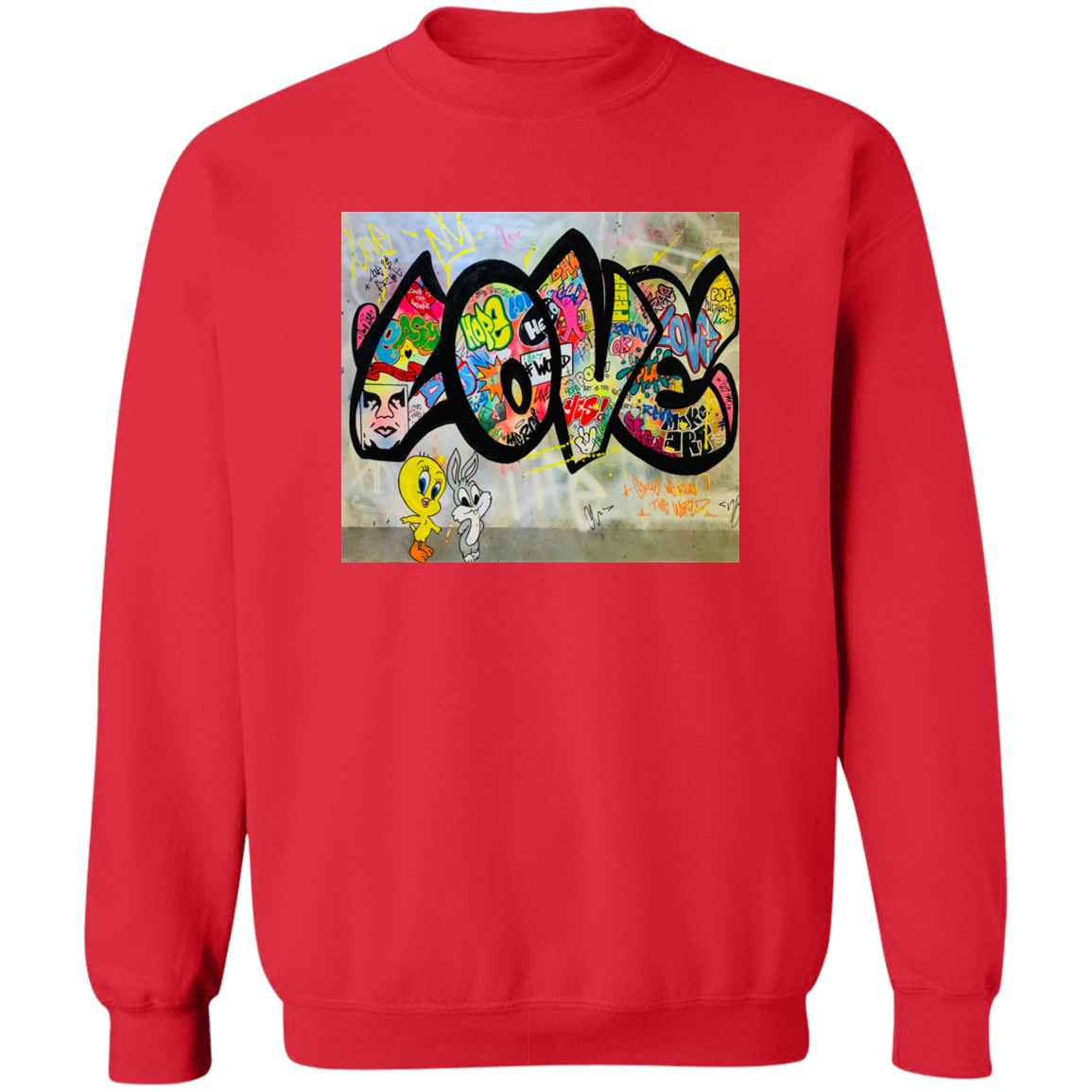 "LOVE" Crewneck Pullover Sweatshirt