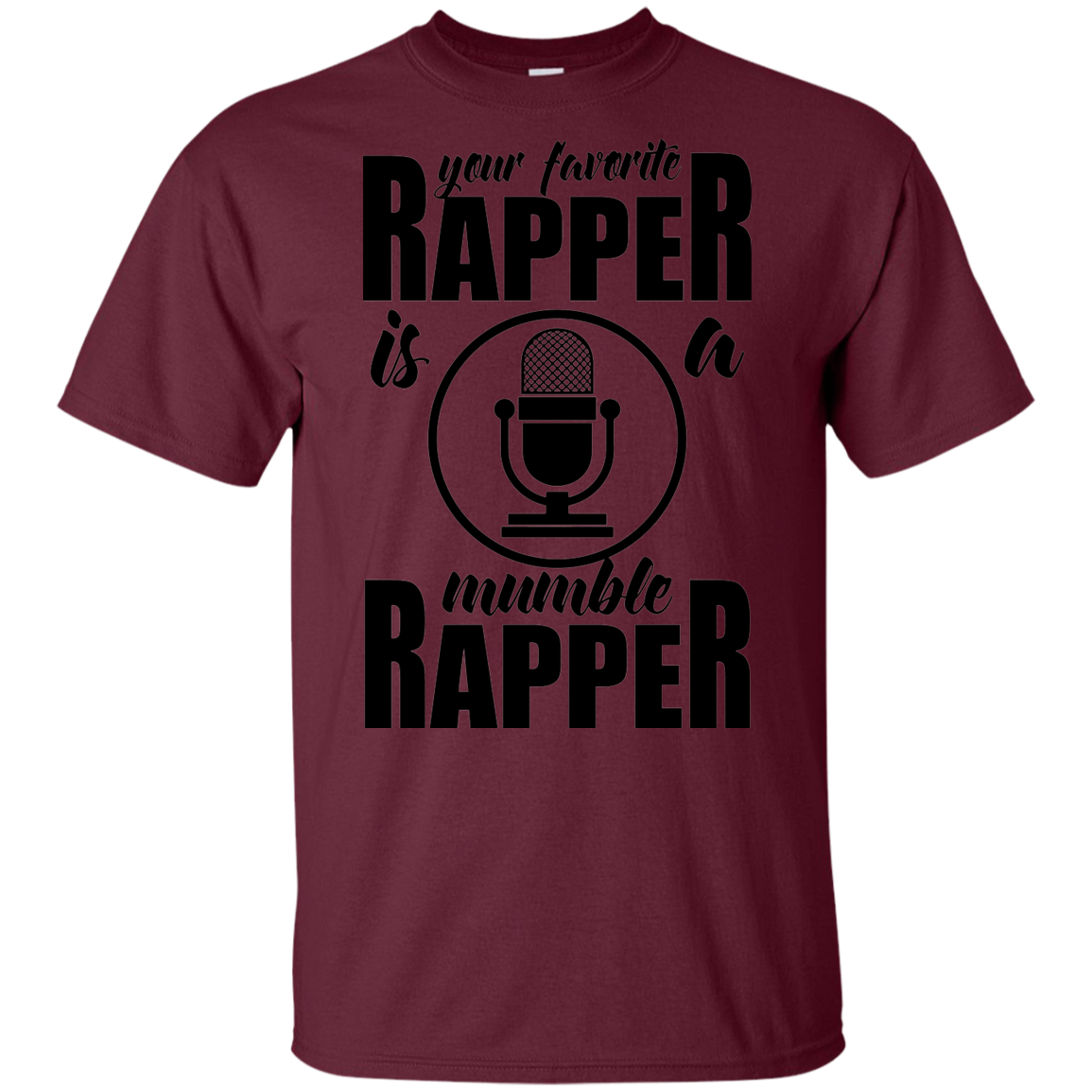 "YOUR FAVORITE RAPPER" Youth Ultra Cotton T-Shirt in black print