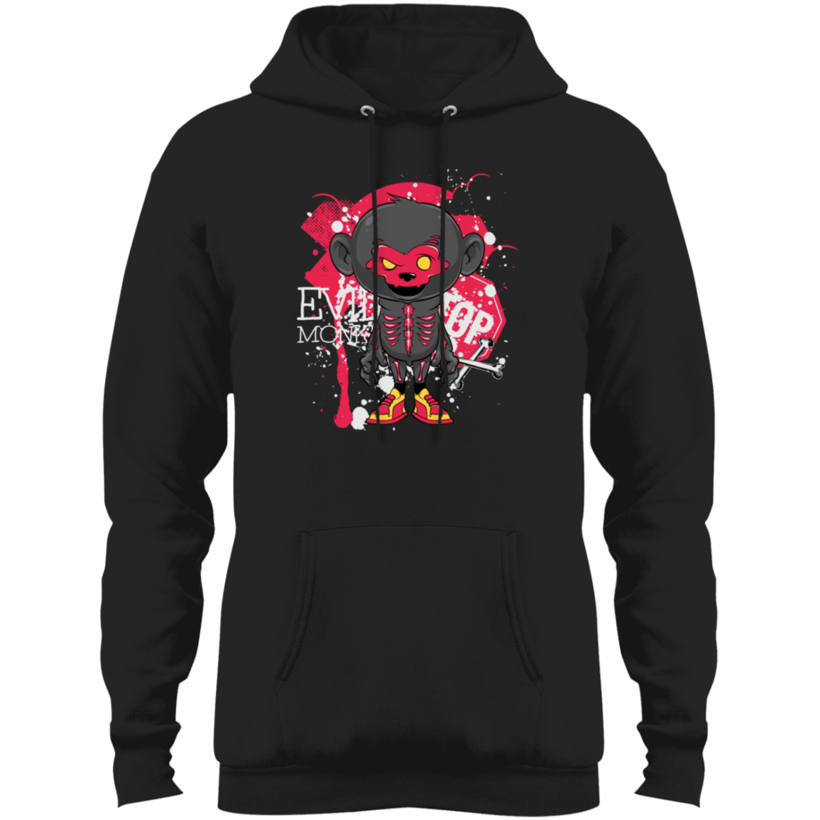 "EVIL MONKEY" Core Fleece Pullover Hoodie