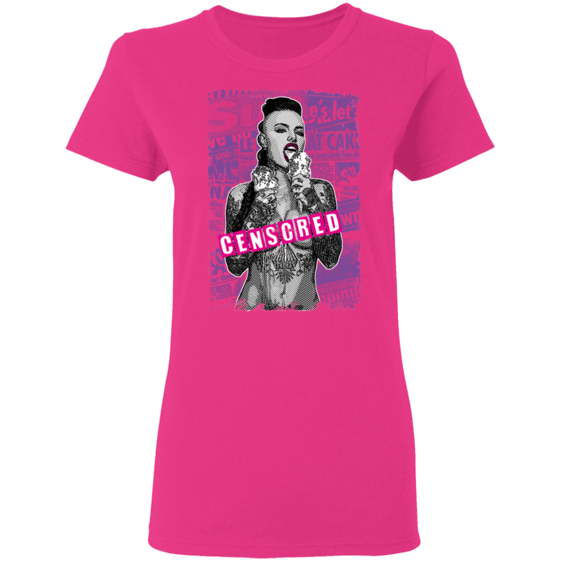 "CENSORED" Ladies' 5.3 oz. T-Shirt