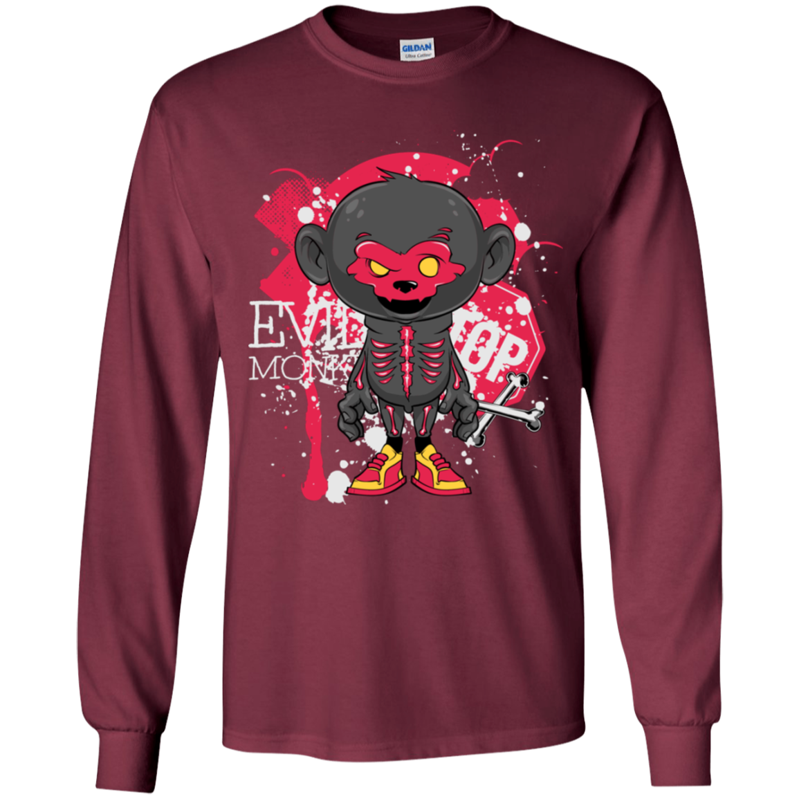 "EVIL MONKEY" Youth LS T-Shirt