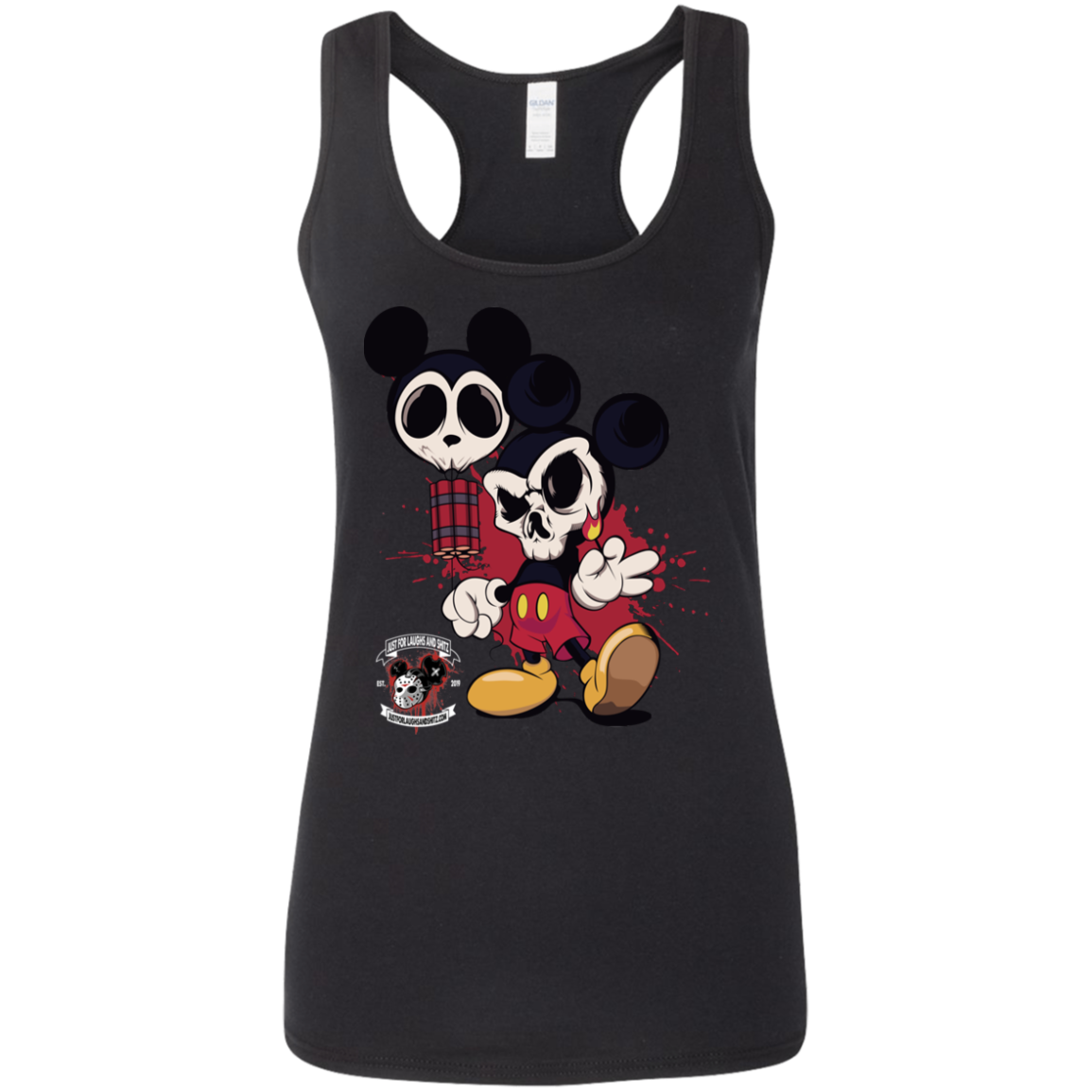 "MICKEY GO BOOM" Ladies' Softstyle Racerback Tank