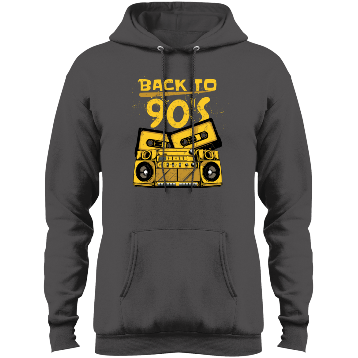 "BACK TO 90'S" Core Fleece Pullover Hoodie