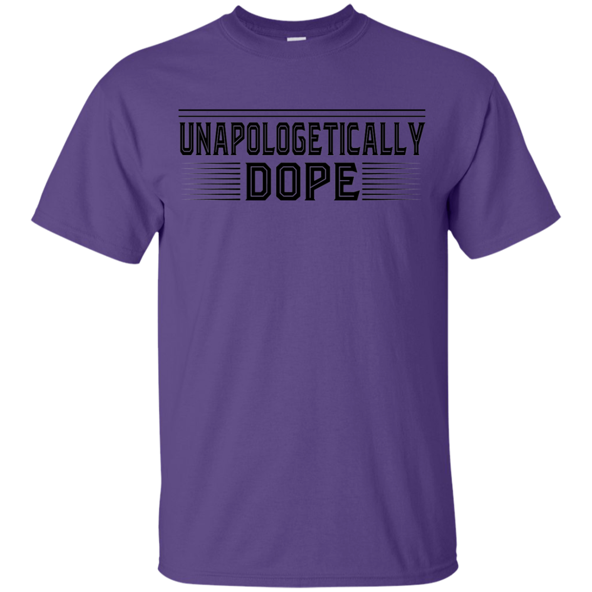 "UNAPOLOGETICALLY DOPE" Youth Ultra Cotton T-Shirt in black print