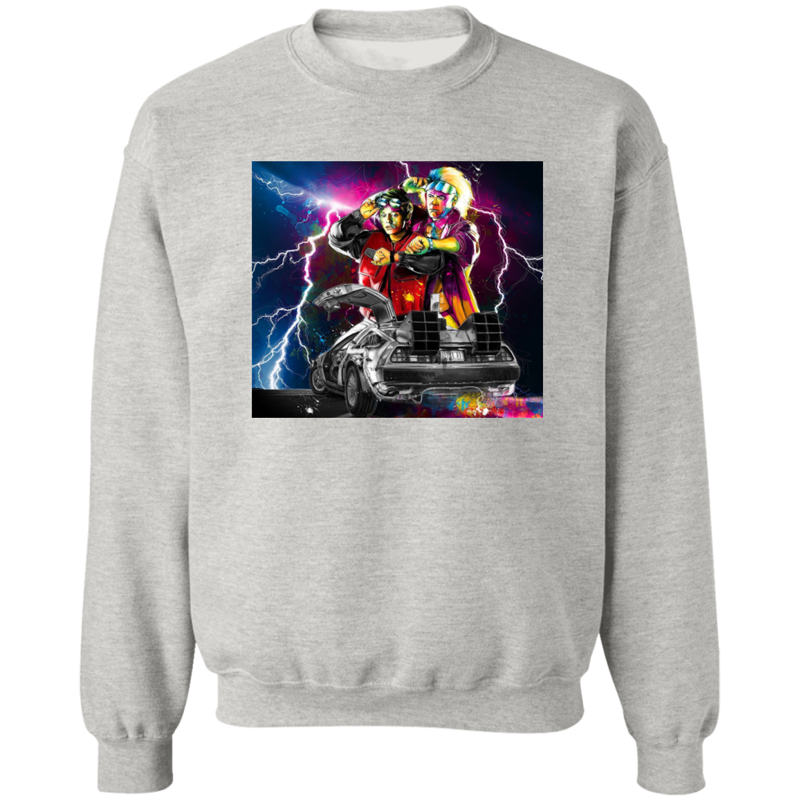 "DELOREAN" Crewneck Pullover Sweatshirt