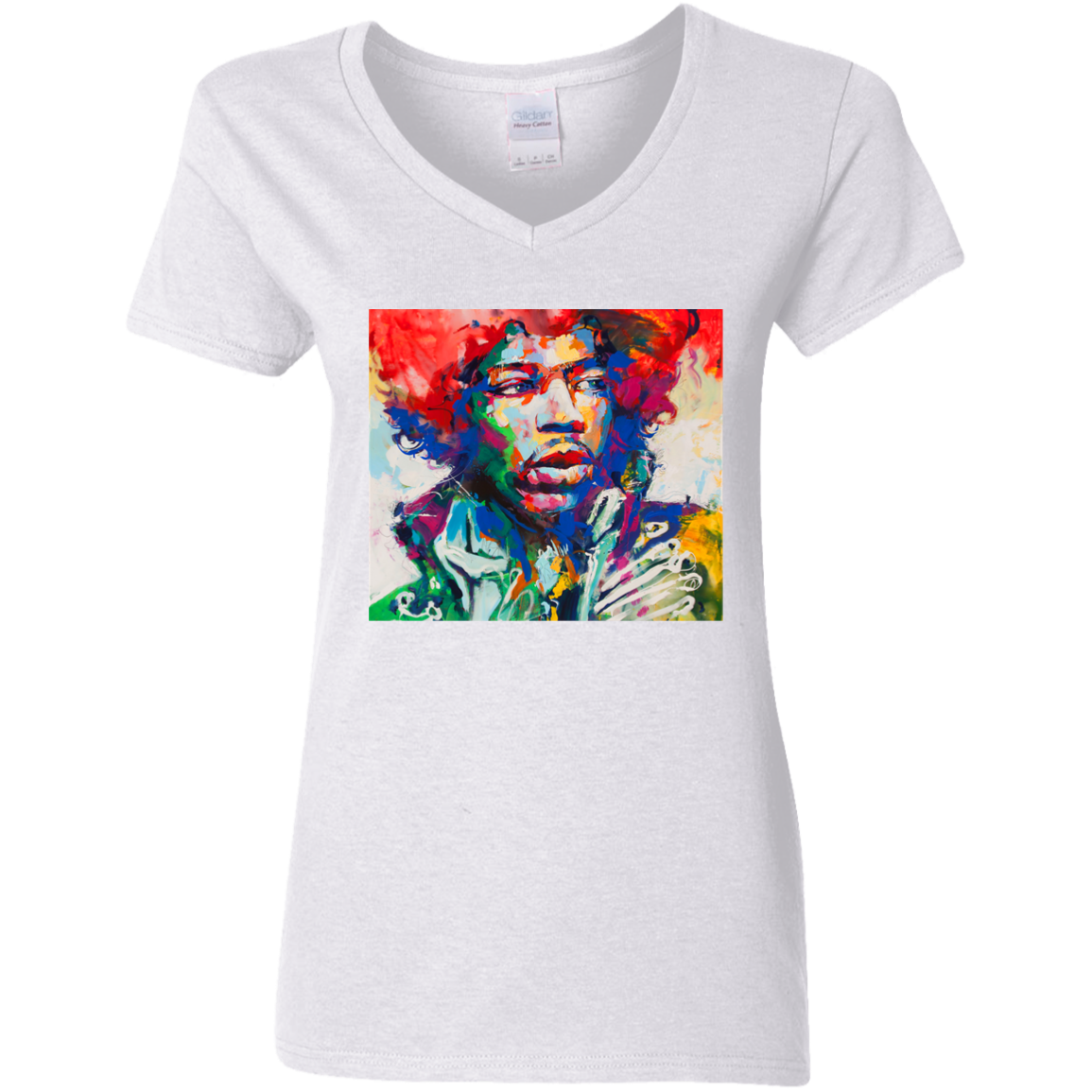 "HENDRIX" Ladies' 5.3 oz. V-Neck T-Shirt