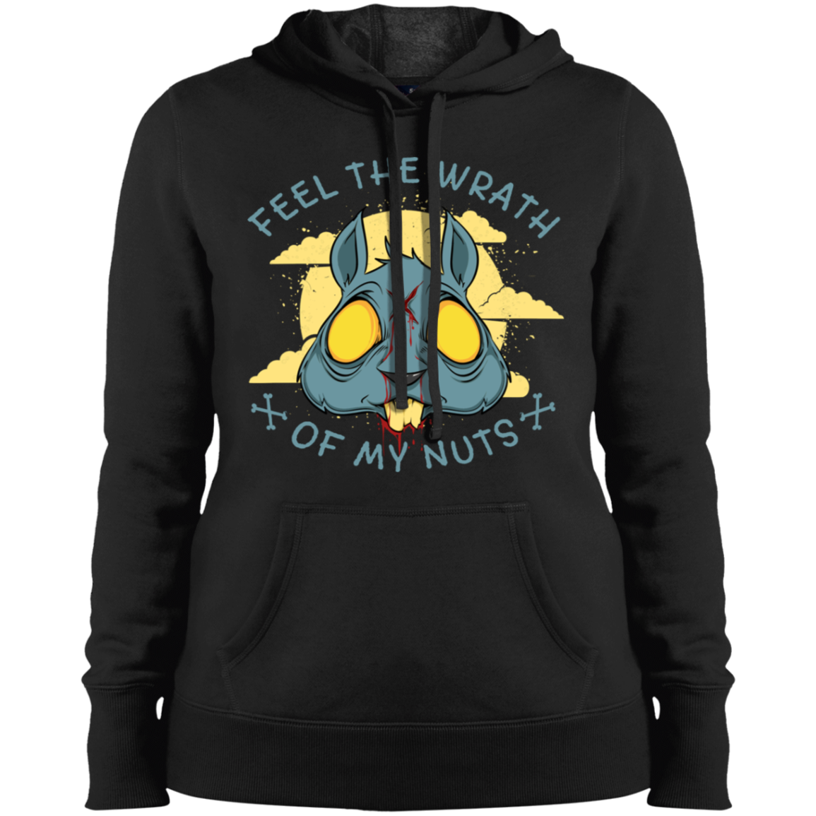 "FEEL THE WRATH" Ladies' Pullover Hooded Sweatshirt