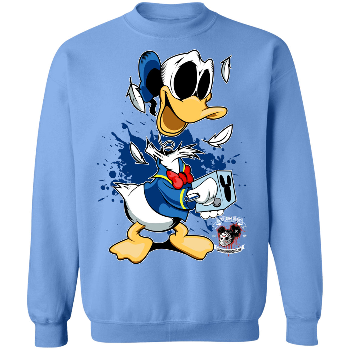 "DONALD IN A BOX" Crewneck Pullover Sweatshirt  8 oz.