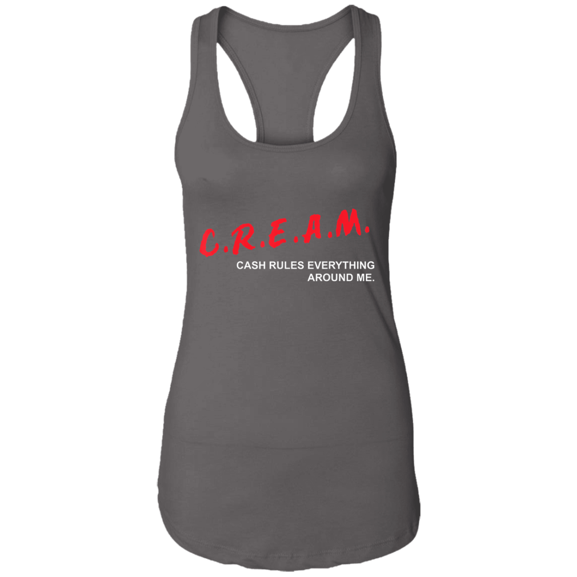 "CREAM" Ladies Ideal Racerback Tank