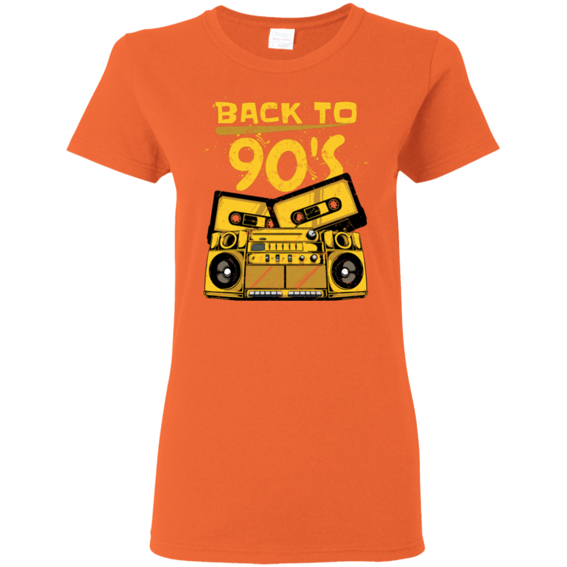 "BACK TO 90'S" Ladies' 5.3 oz. T-Shirt