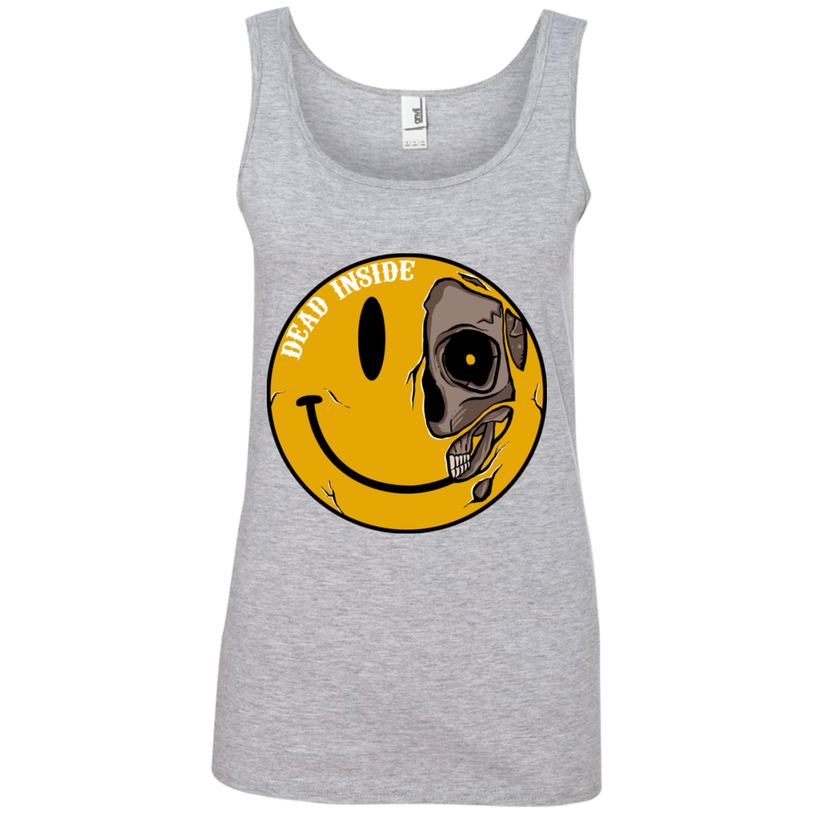 "DEAD INSIDE" Ladies' 100% Ringspun Cotton Tank Top