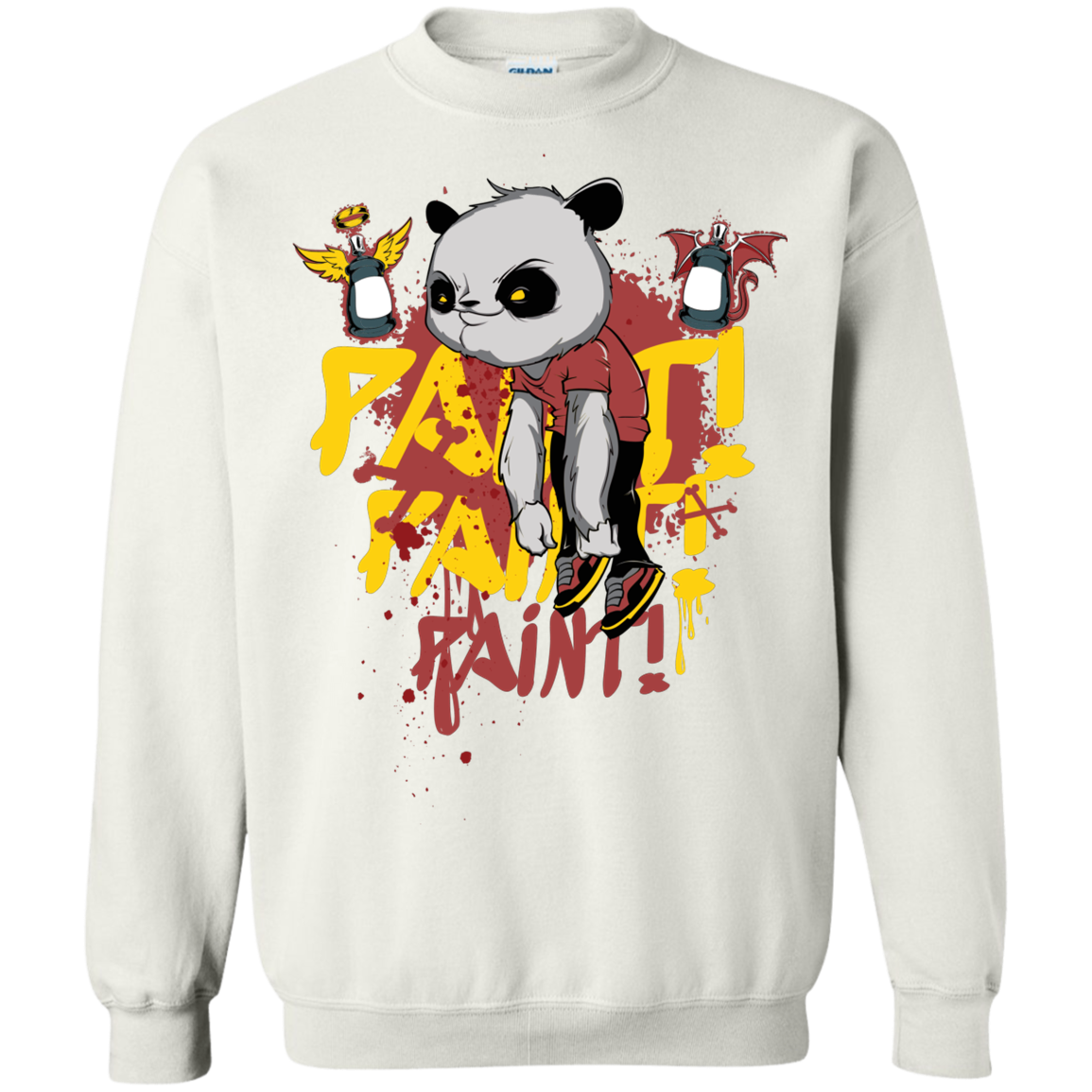 "PAINT PAINT PAINT" Crewneck Pullover Sweatshirt  8 oz.