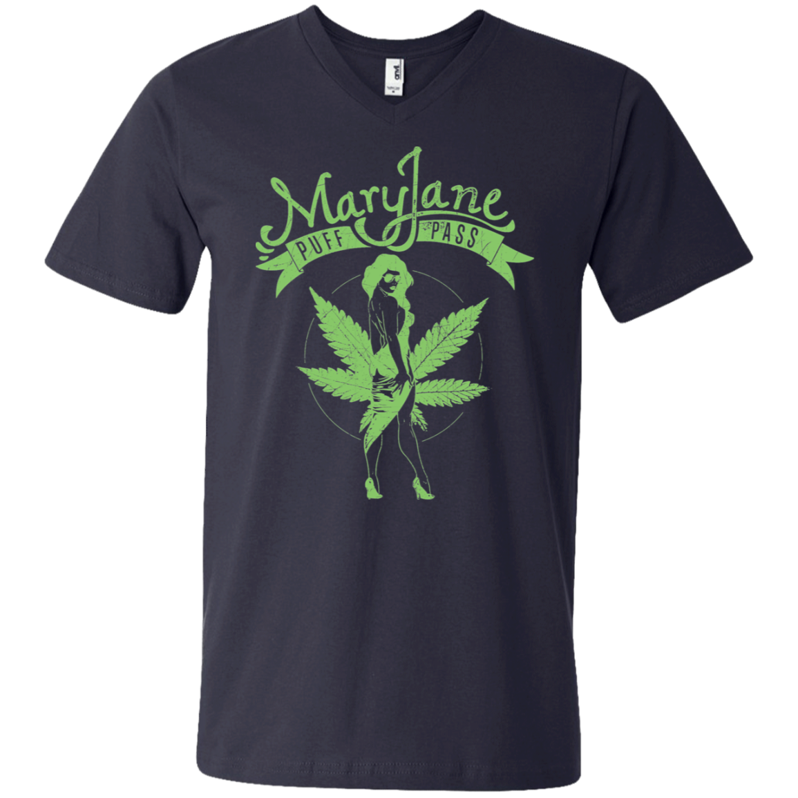 "MARY JANE" Men's Printed V-Neck T-Shirt