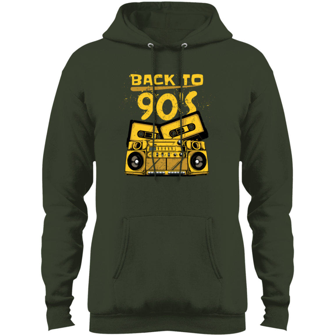 "BACK TO 90'S" Core Fleece Pullover Hoodie