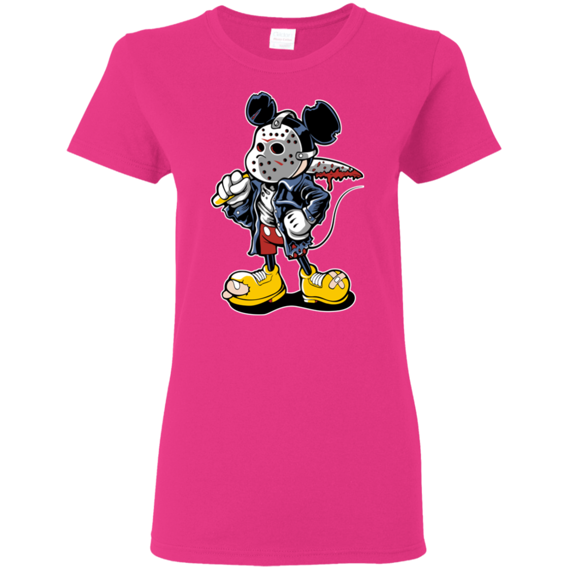 "MANIAC MICKEY" Ladies' 5.3 oz. T-Shirt