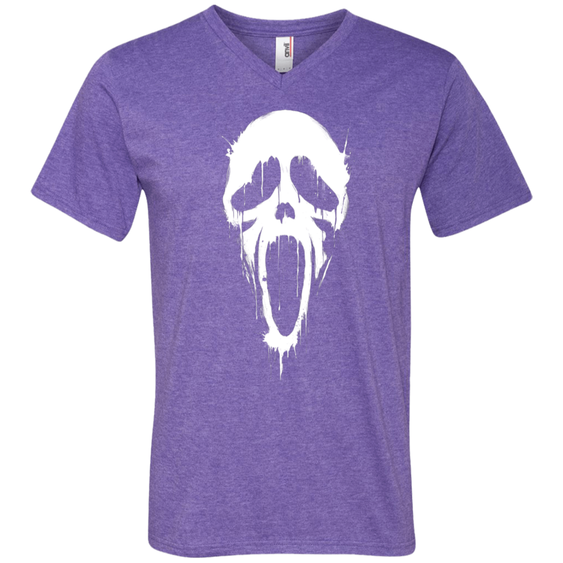 "SCREAM" Men's Printed V-Neck T-Shirt