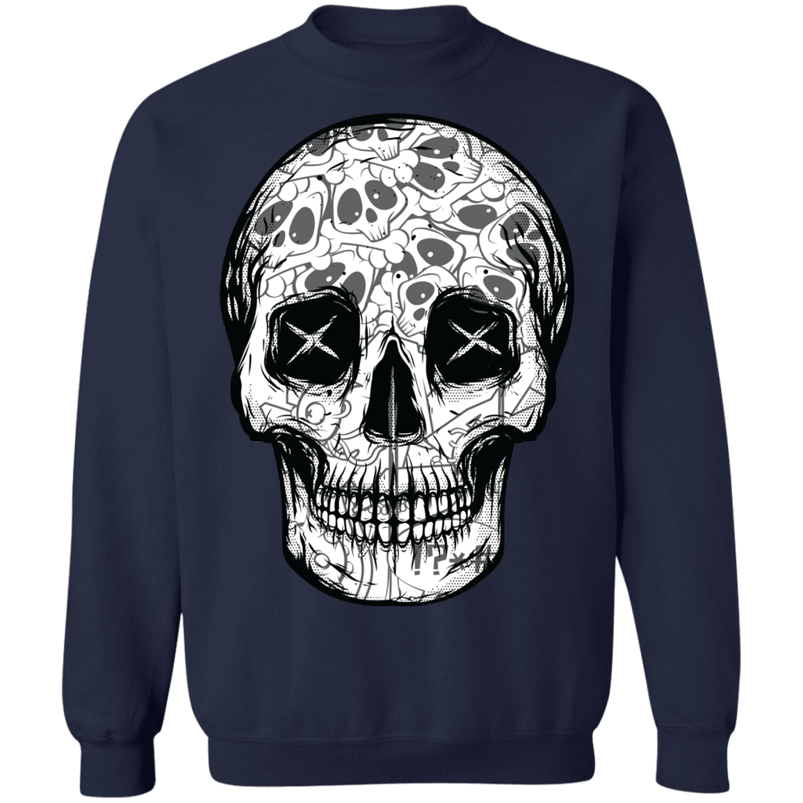 "SKULL HEADS" Crewneck Pullover Sweatshirt  8 oz.