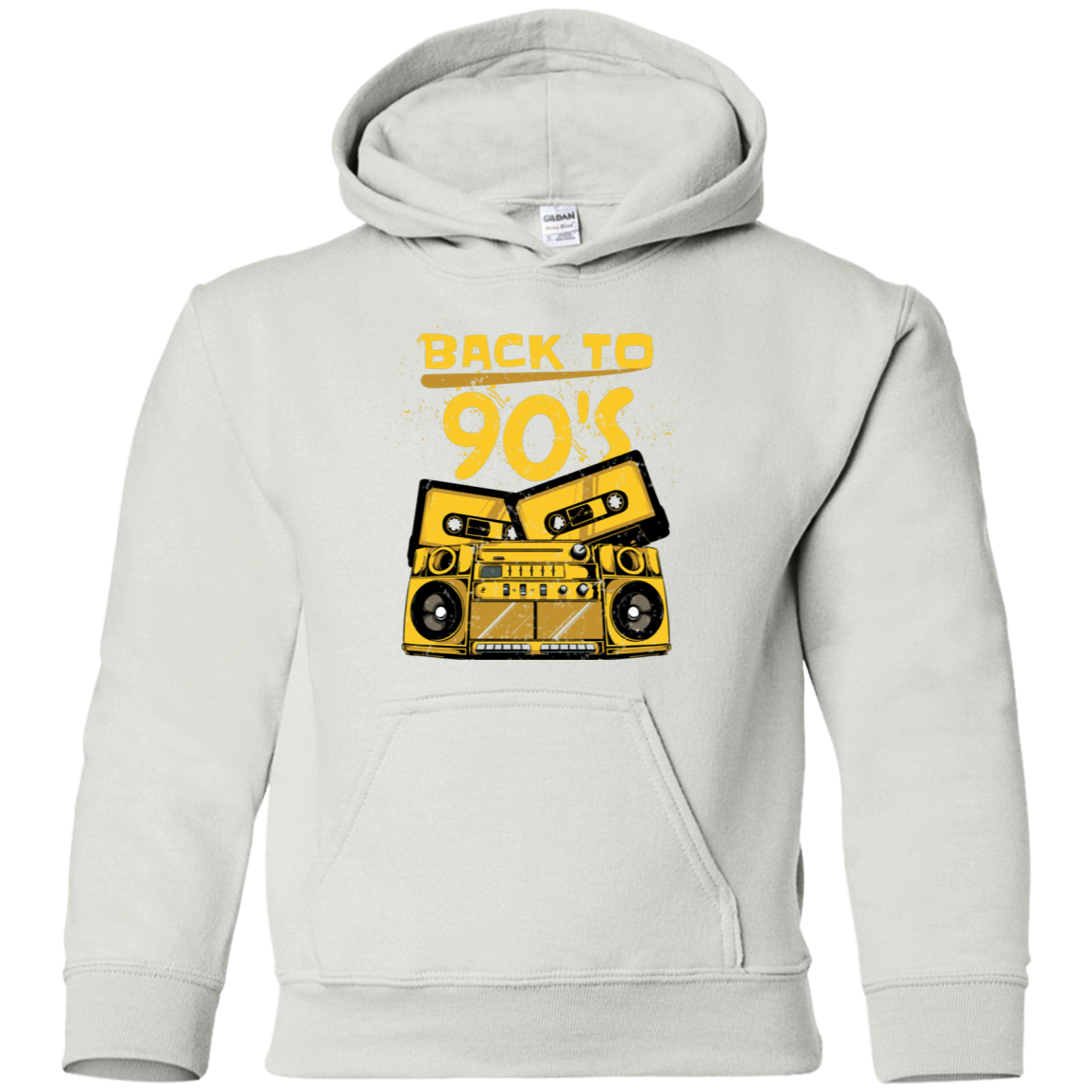 "BACK TO 90'S" Youth Pullover Hoodie