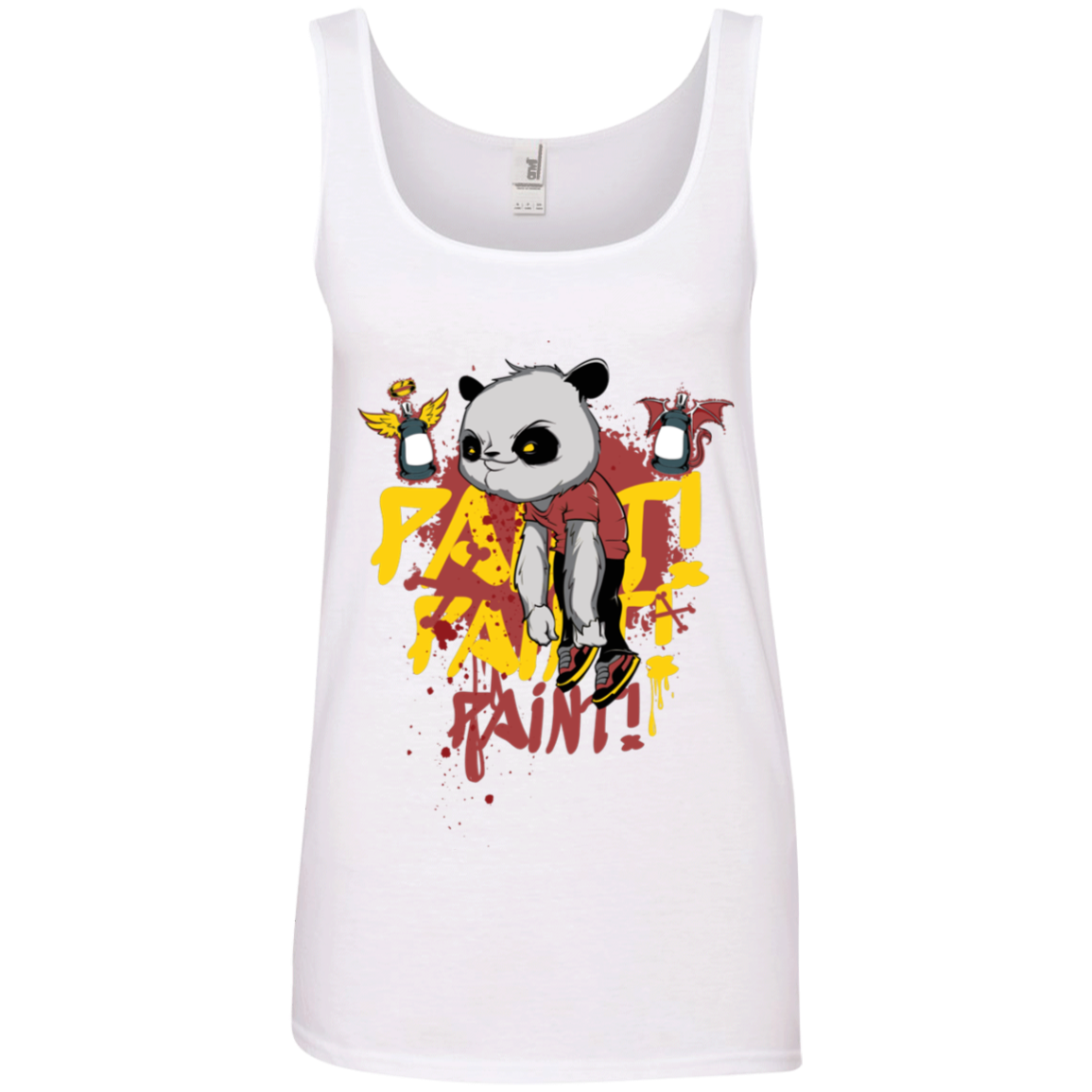 "PAINT PAINT PAINT" Ladies' 100% Ringspun Cotton Tank Top