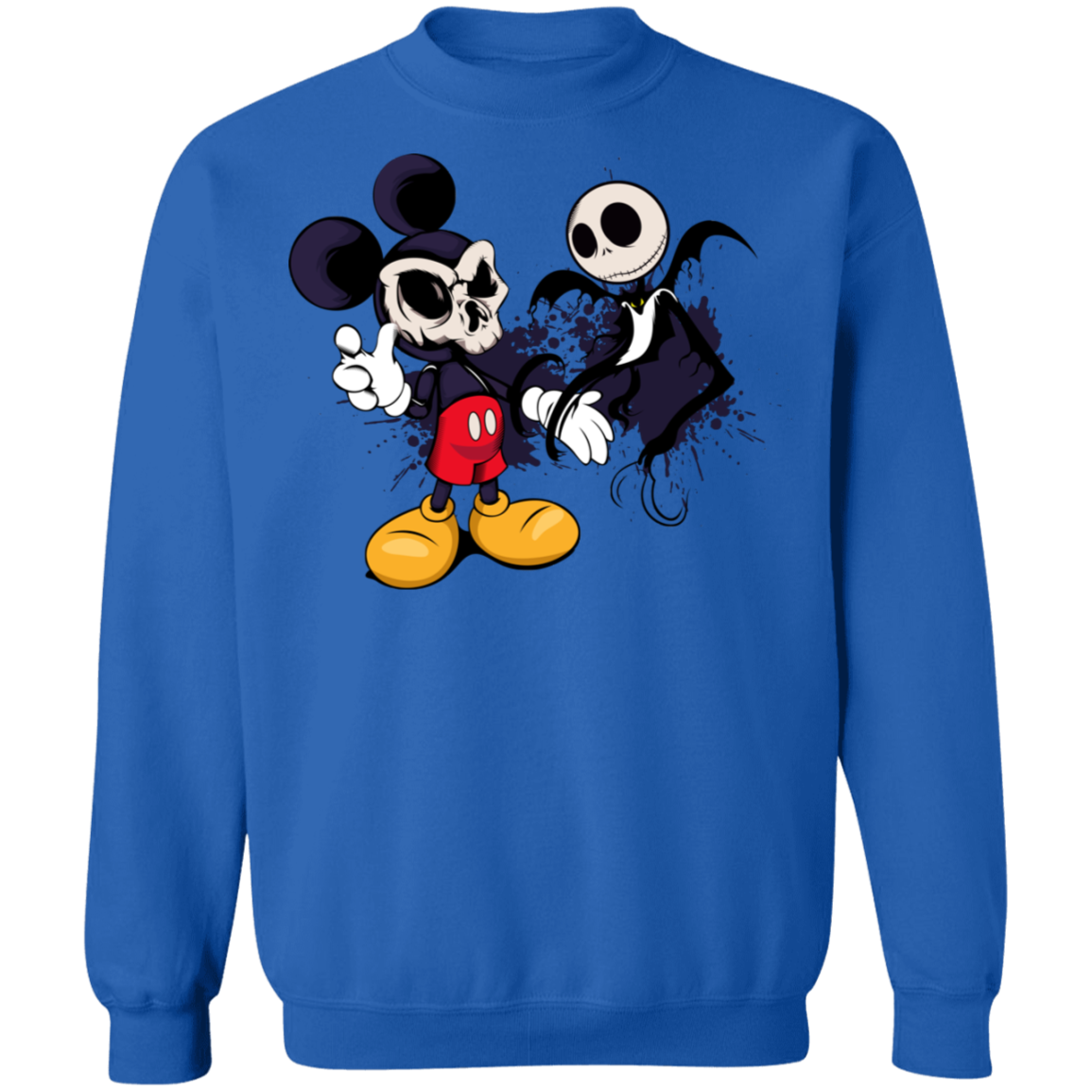 "NIGHTMARE MICKEY" Crewneck Pullover Sweatshirt  8 oz.