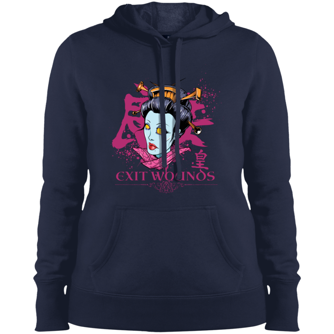 "EXIT WOUNDS" Ladies' Pullover Hooded Sweatshirt