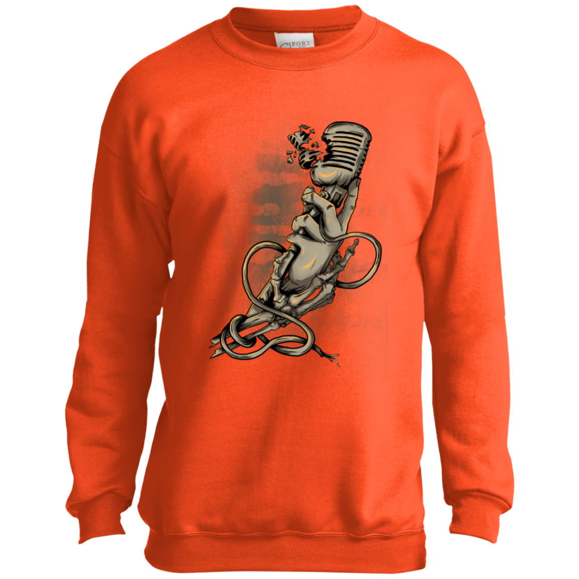 "MICROPHONE FIEND" Youth Crewneck Sweatshirt