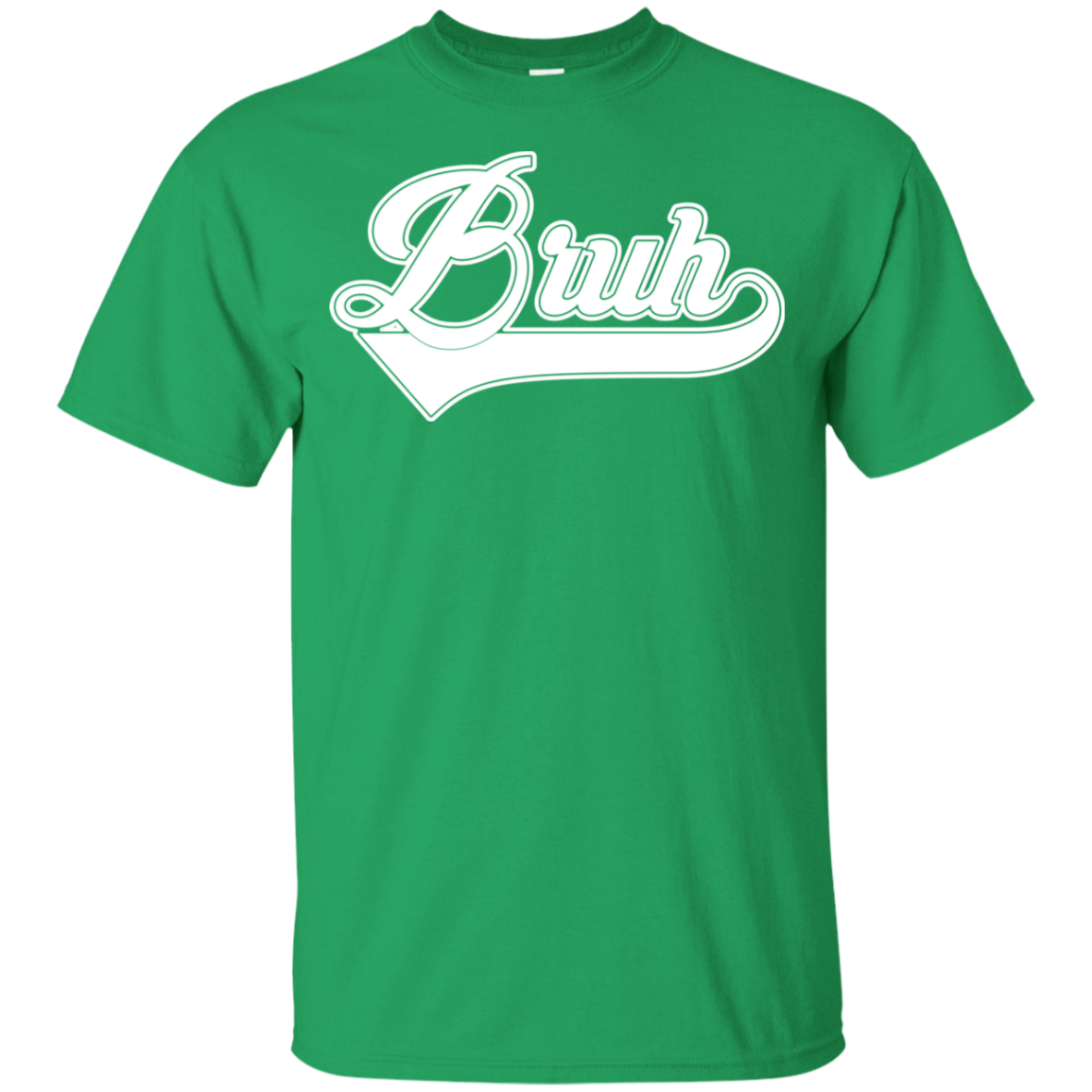 "BRUH" Youth Ultra Cotton T-Shirt in white print