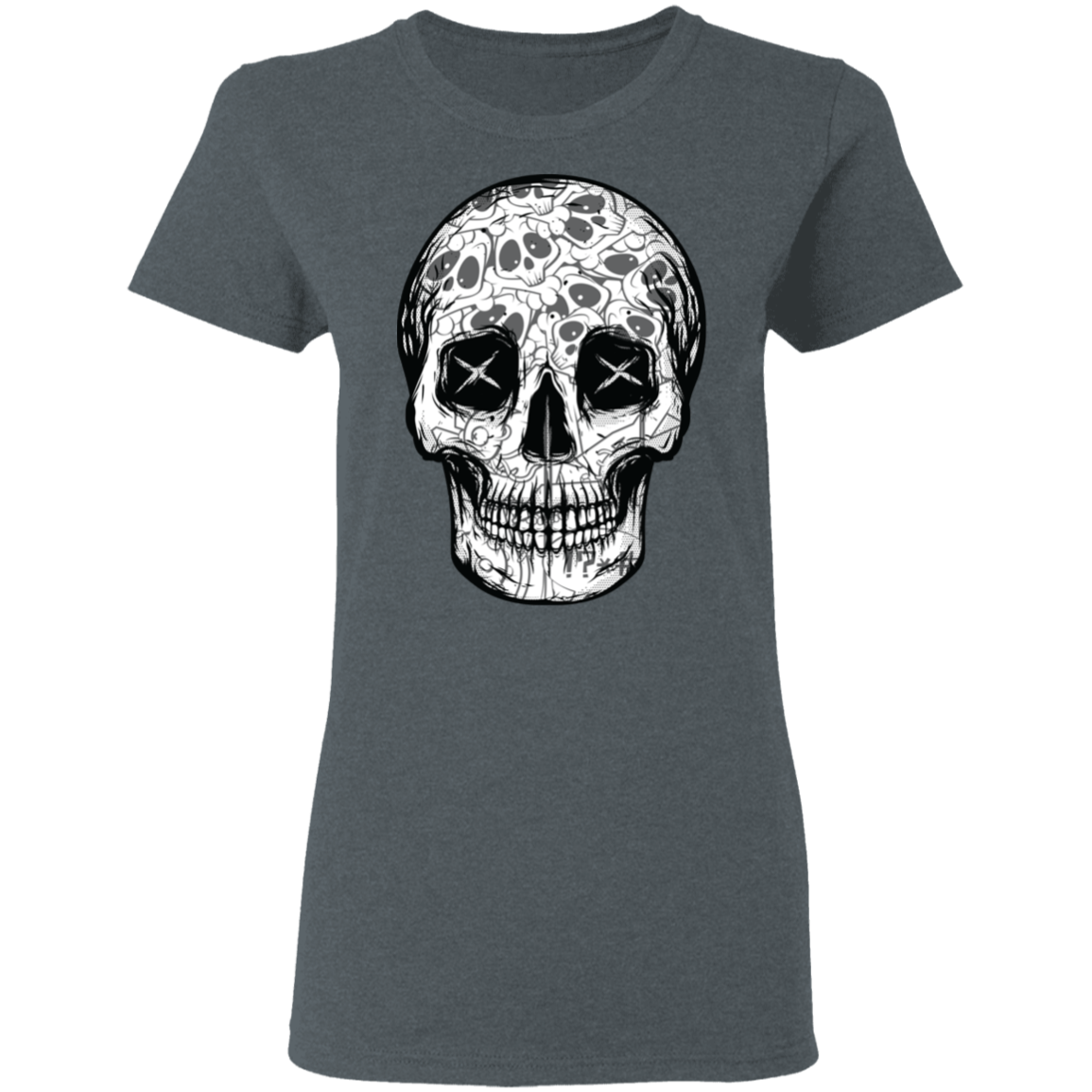 "SKULL HEADS" Ladies' 5.3 oz. T-Shirt