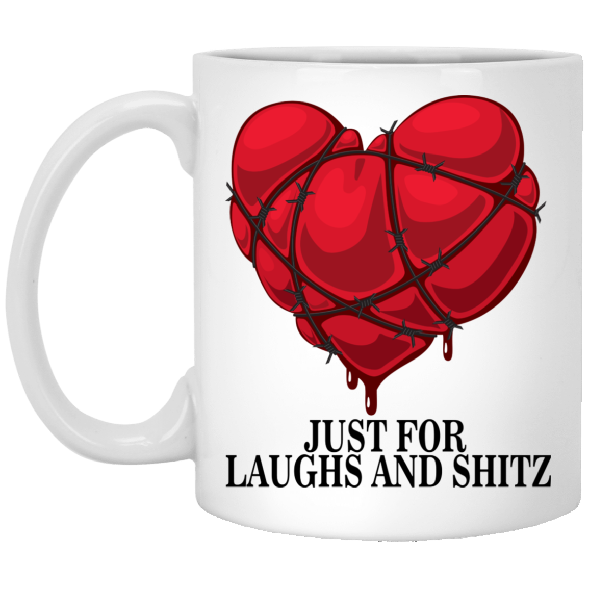 "MY BLOODY HEART" 11 oz. White Mug