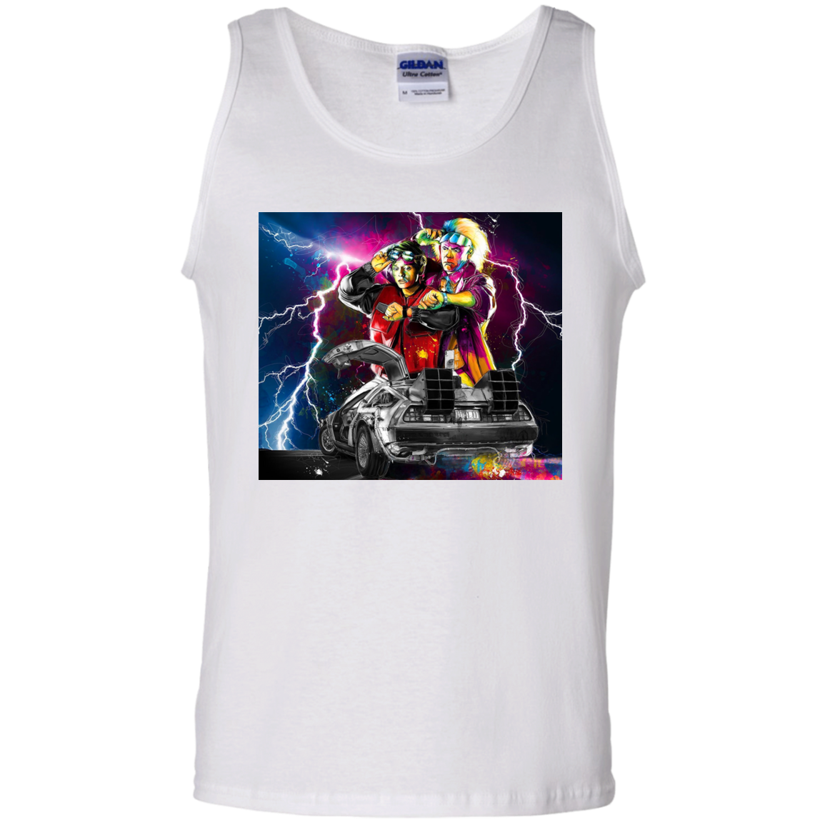 "DELOREAN" 100% Cotton Tank Top