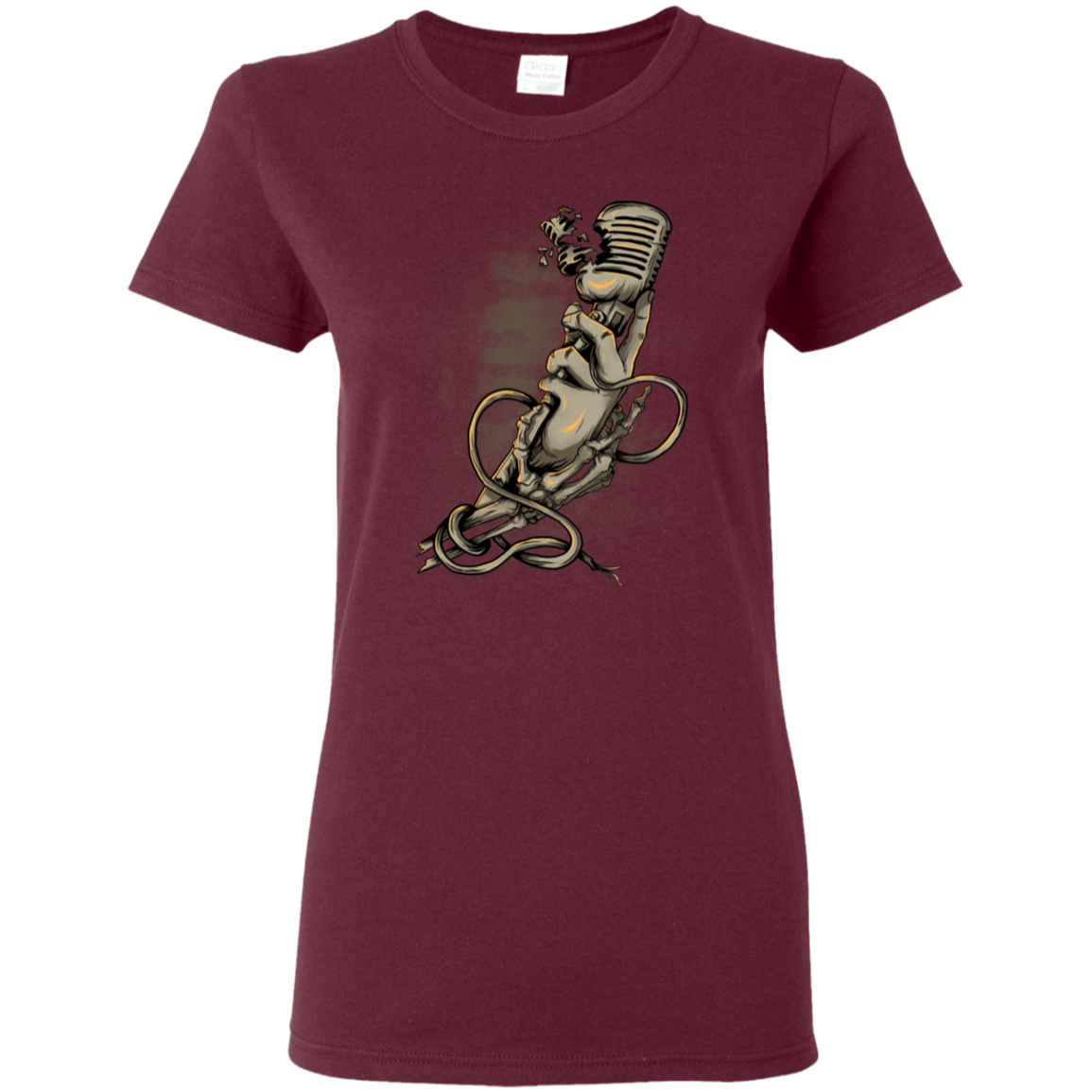 "MICROPHONE FIEND" Ladies' 5.3 oz. T-Shirt