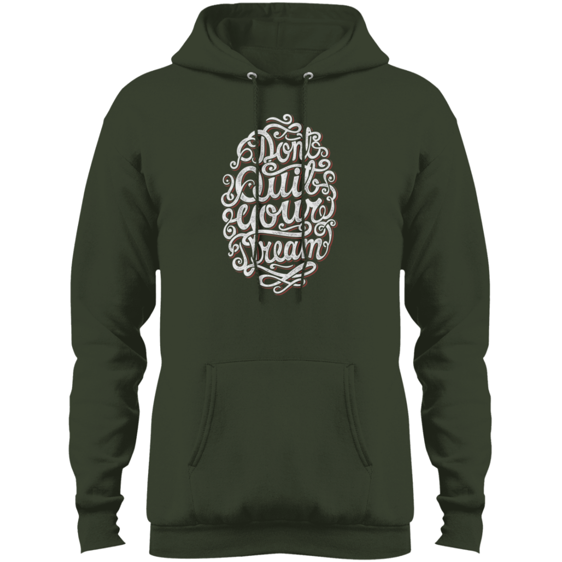 "DONT QUIT YOUR DREAM" Core Fleece Pullover Hoodie