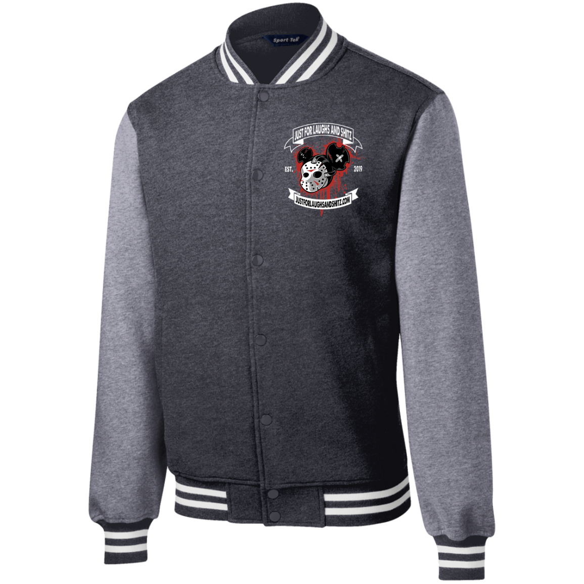 "MICKEY MASK" Mens Fleece Letterman Jacket