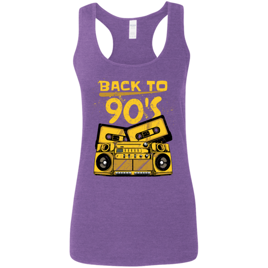 "BACK TO 90'S" Ladies' Softstyle Racerback Tank