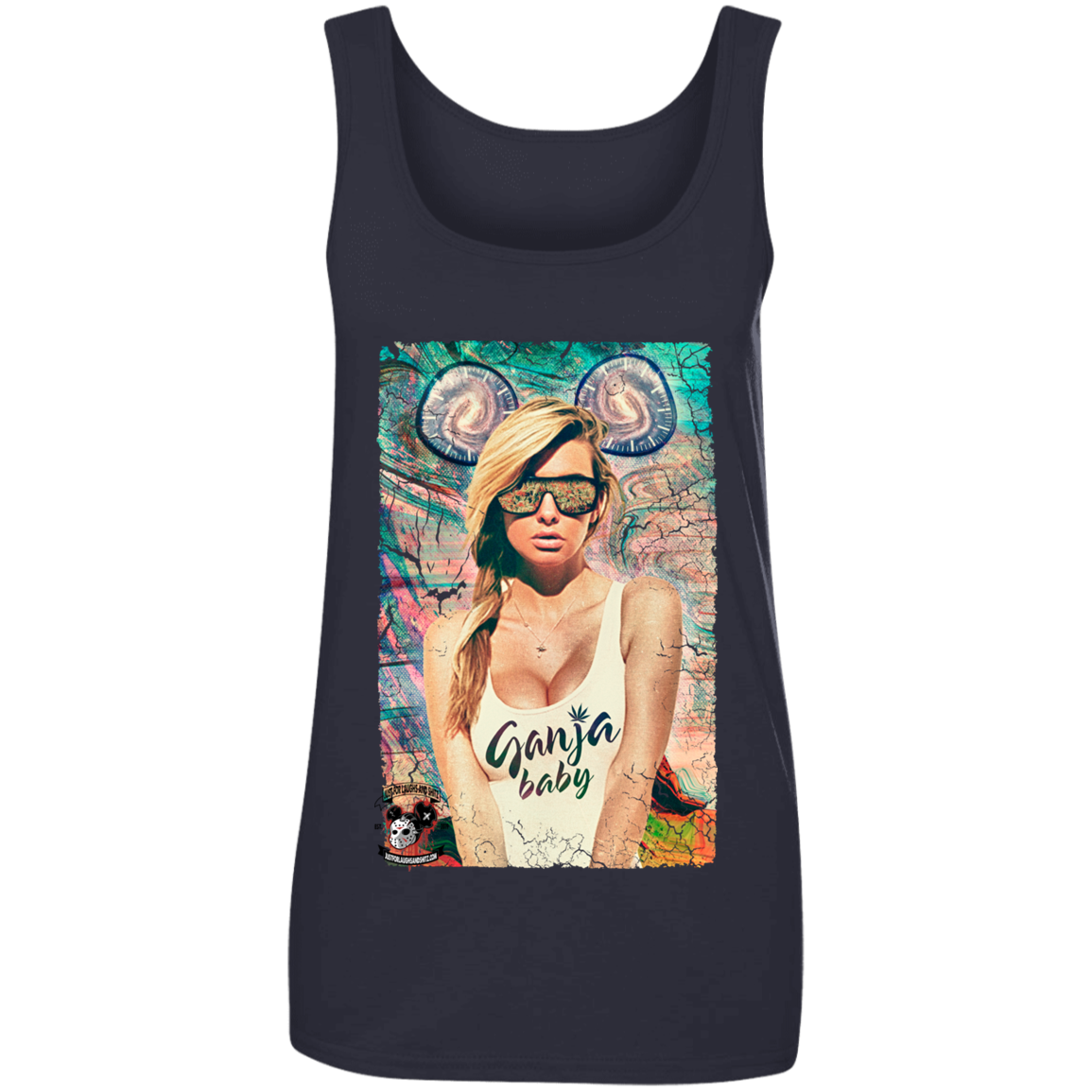 "GANJA BABY" Ladies' 100% Ringspun Cotton Tank Top